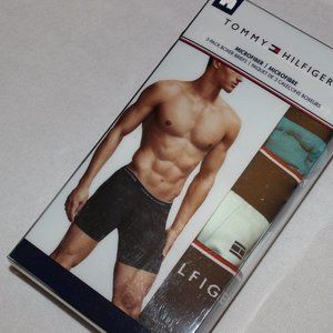 Tommy Hilfiger Men's Multi-Color Microfiber Stretch Boxer Briefs 3-Pack Size Med